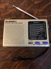 Mw.sw1-7 Bell And Howell Tv Band World Receiver Radio Portable Preowned