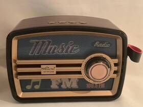 Nt-r1249 Nano-tec Retro Style Radio Fm With Usb Rare