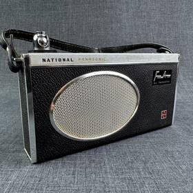 8-transistor National Panasonic T-81h Radio Fm-am Short Wave 4-diode Vtg Japan