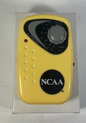 Rp328 Ncaa Battery Operated Weather Fm/am Emergency Radio With Belt Clip Very Good