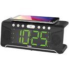 Nrc-190 Naxa Dual Alarm Clock With Qi Wireless Charging 840005012604