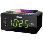 Nrc-191 Naxa Dual Alarm Clock With Qi Wireless Charging 840005012611
