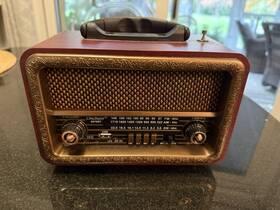 8070bt Oncheer Portable Vintage Radio Bluetooth Speaker Fm/am/sw