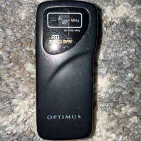Optimus 12-210a Stereo Mate Portable Fm Radio Mini Pocket Receiver Radioshack Vt