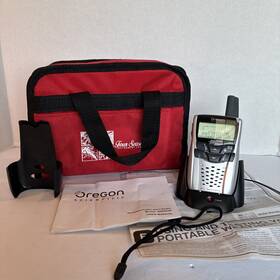 Wr602n Oregon Scientific Portable Public Alert Weather Radio &cradle