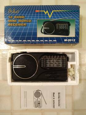 M-2012 Oskar Rare Vintage 1980s M2012 Am Mw Lw Fm Sw 12 Band Shortwave Radio Receiver