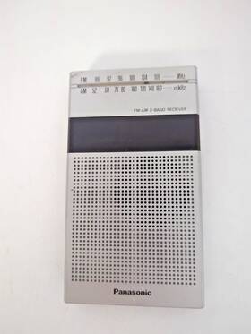 Rf-032d Panasonic Vintage Portable Radio Rf-032 Silver Fm/am