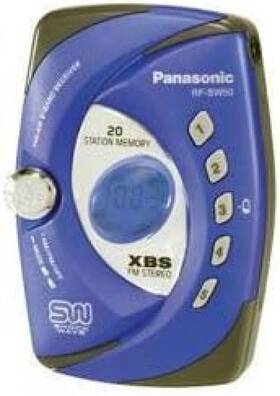 Rf-sw50-pc-a Panasonic Shockwave Portable Am/fm Jogger Radio - Blue