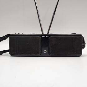 D1750 Philips Vintage Portable Radio Stereo Tested Works Read