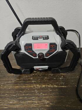 Pccr701 Porter-cable Portable Am/fm Radio Gray Durable Indoor/outdoor
