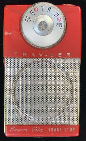 Tr-282-b Power-mite Tr-285-b Rare Travler Transistor Pocket Radio 1958