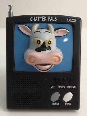 Pro-motions Novelty Company 761960319143 Chatter Pals Animated Talking Fm Radio Cow 2002 Works Video