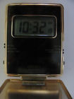 202b Qek Seiko Travel Alarm Clock Quartz Operated Pocket Size Gold