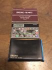 Qns911 Vintage World Credit Travel Alarm Touch Seiko Card Rare Time Clock