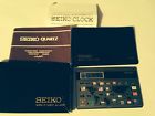 Qns911k Alarm Card Time Vintage Rare Credit World Clock Seiko Touch Travel Nos