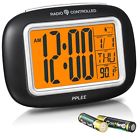 Radio-3 Onlyee Radio Controlled Atomic Lcd Digital Alarm Clock 717630684783