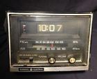 7-4415a Radio Vintage Ge General Zz Alarm Square Clock Deco Electric Flip Art