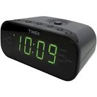 T231g Radio Dual Alarm " Clock 1.2 Display Timex Fm Green