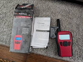 12-522 Radioshack Radio Shack 7 Channel Handheld Weather Red Tested Rare Vgc