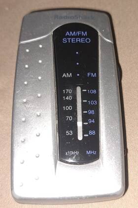12-893 Radioshack Vtg Radio Shack Am Fm Stereo Pocket Mini Tested Works Clip