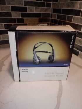 12-928 Radioshack Vintage Radio Shack Optimus Wireless Am Fm Stereo Headset Model