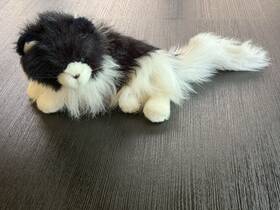 12-998 Radioshack Radio Shack Animal Elizabeth Cat Black And White 1991 Am Fm Works