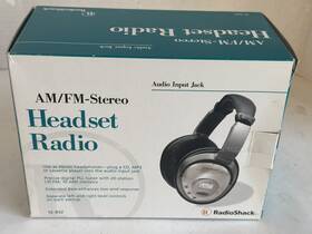 120-0932 Radioshack Am/fm Stereo Headset Radio Headphones