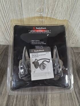 1201477 Radioshack Radio Shack Am/fm Sport Headset Vintage Portable