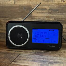 1201781 Radioshack Digital Clock Radio Weather Forecast Alert Am/fm Ac Read Description