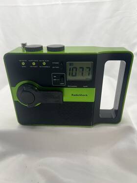 2000567 Radioshack Radio Shack Am Fm Weather Band Emergency Crank Green