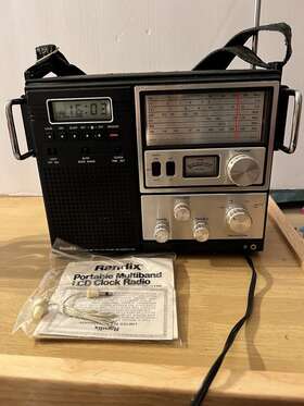 Mb5557 Randix Mb557 Portable Multiband Lcd Clock Radio Am/fm/psb/air/wb Working