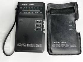 12-113a Realistic Vintage Radio Am/fm Stereo Mate Tested With Case