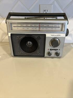 12-625 Realistic 12-650 Vintage Radio Shack Am Fm Portable Working Tested