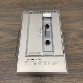 14-1018 Realistic Vintage Am/fm Stereo Mate Cassette Player For Parts/repair