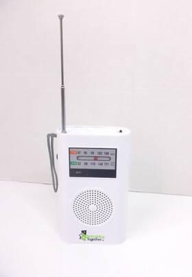 Rm-306 Rebuilding Together Am / Fm Handheld Portable Radio With Mp3 Decoder Chip Micro Sd Card Player