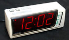 Cr2044 Red Clock Display " 1.75 Vintage Alarm Radio Perfect Large Cosmo Led