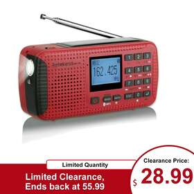 Retekess 635266507903 Portable Fm/am/noaa Radio Solar Bluetooth Weather Emergency For Outdoor