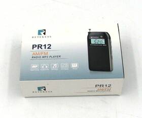 Pr12 Retekess Fm Am Mini Pocket Usb Radio Mp3 Portable Receiver Backlit Display
