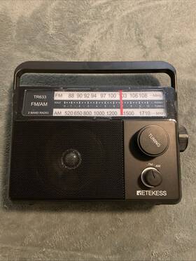 Tr633 Retekess Am Fm Portable Radio Used