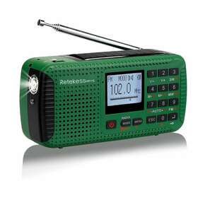 Usf9208g-f9208c Retekess Portable Am/fm/sw Emergency Weather Hand Crank Solar Radio Bluetooth
