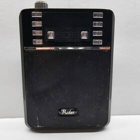 Rider Spe-552j Portable Am/fm Radio Micro Sd Tf Aux Usb Recording Tested Working