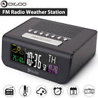 Rvj7669187 Digoo Digital Dual Alarm Clock Fm Radio Weather Forecast Humidity