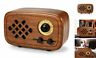 Rw-01 Retro Bluetooth Speaker Handmade Walnut Wood Vintage Small Radio