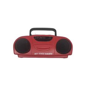 Sakar T-16000 Am/fm Portable Radio Red Blue Battery. Operated