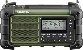 Mmr-99 Sangean 729288024835 Green/black Rugged Portable Am/fm Weather Radio