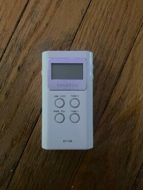 Dr-120-clear Sangean Dt-120 Am/fm Stereo Pll Synthesized Pocket Receiver White