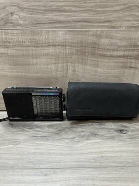 Ms-102 Sangean Vintage Fm/mw/sw Ms 102 Analog 12 Band Receiver W Case Tested Works