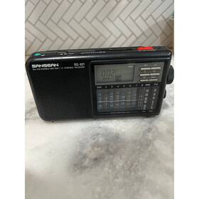 Sg-621 Sangean Am/fm Digital Clock Radio Portable Alarm Lcd Display Tested Rare