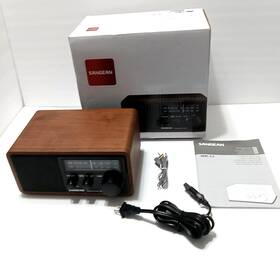 Wr-11bk Sangean Wood Cabinet Am/fm Table Top Radio Aux Fm Tested