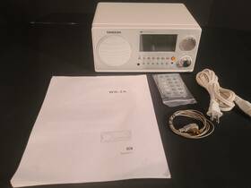 Wr2-a Sangean Tested Gd Wr-2 Fm/am Digital Radio Table Top White Remote Antenna Manual